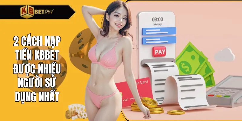 2 cách nạp tiền KBBET được nhiều người sử dụng nhất.