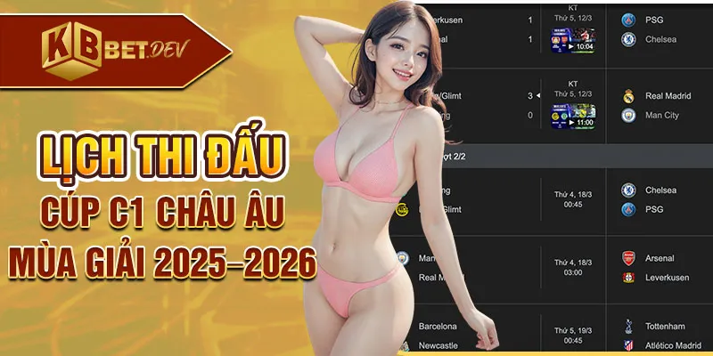 lịch thi đấu cúp c1 châu âu